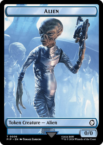 Image for Alien // Clue Double-Sided Token (6 // 11) [Universes Beyond: Fallout]