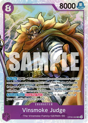 Image for Vinsmoke Judge (OP06-062) (OP06) - One Piece Card Game