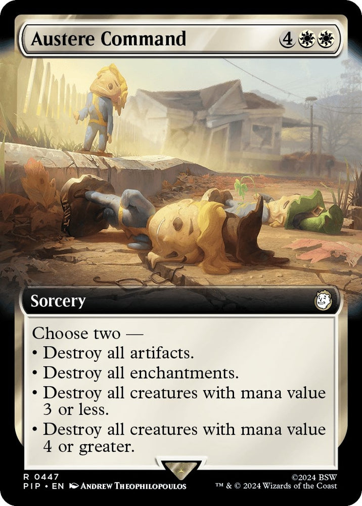 Image for Austere Command (Extended Art) (447) [Universes Beyond: Fallout]