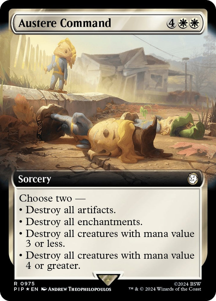 Image for Austere Command (Extended Art) (Surge Foil) (975) [Universes Beyond: Fallout]