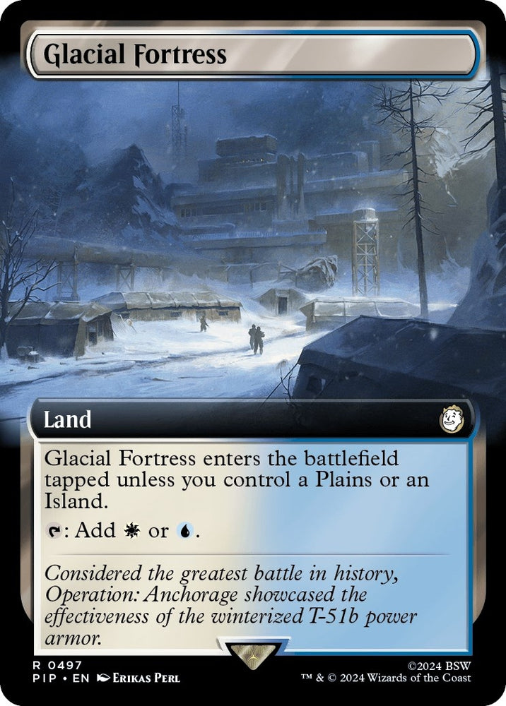 Image for Glacial Fortress (Extended Art) (497) [Universes Beyond: Fallout]
