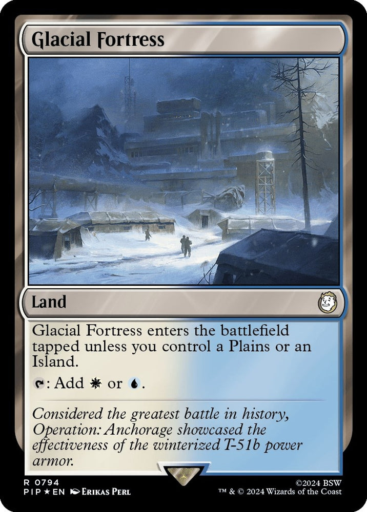 Image for Glacial Fortress (Surge Foil) (794) [Universes Beyond: Fallout]