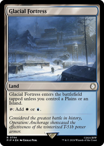 Image for Glacial Fortress (Surge Foil) (794) [Universes Beyond: Fallout]