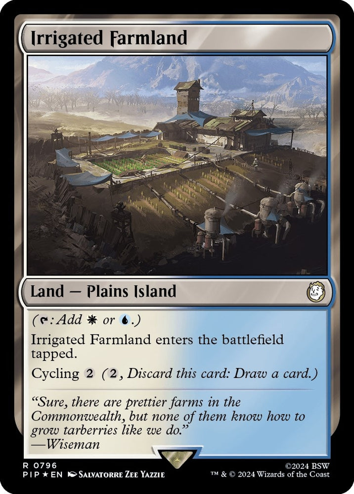 Image for Irrigated Farmland (Surge Foil) (796) [Universes Beyond: Fallout]