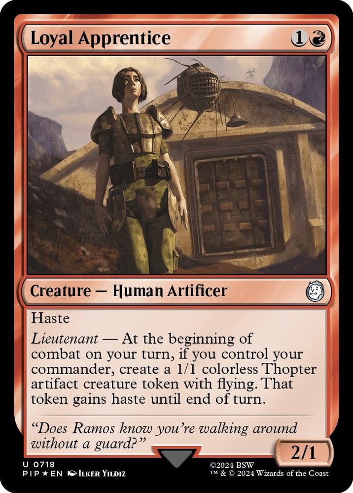 Image for Loyal Apprentice (Surge Foil) (718) [Universes Beyond: Fallout]