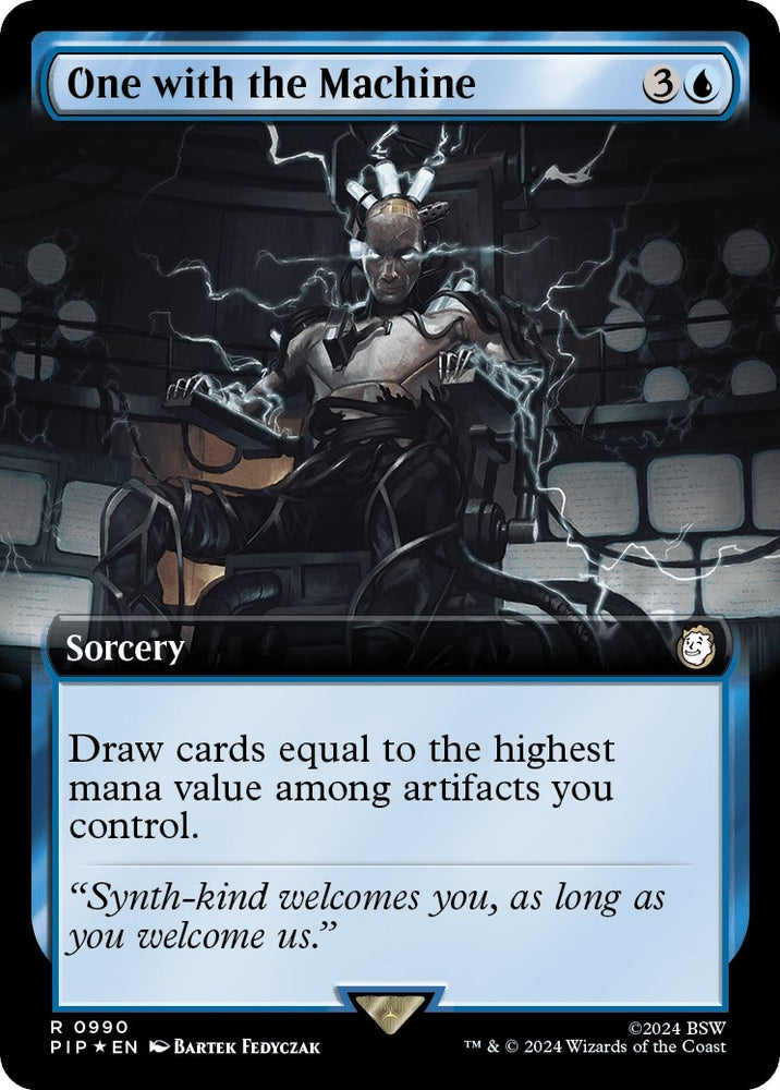 Image for One with the Machine (Extended Art) (Surge Foil) (990) [Universes Beyond: Fallout]