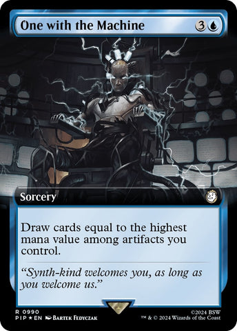 Image for One with the Machine (Extended Art) (Surge Foil) (990) [Universes Beyond: Fallout]