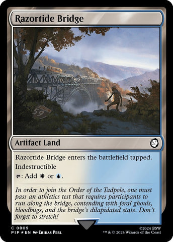 Image for Razortide Bridge (Surge Foil) (809) [Universes Beyond: Fallout]