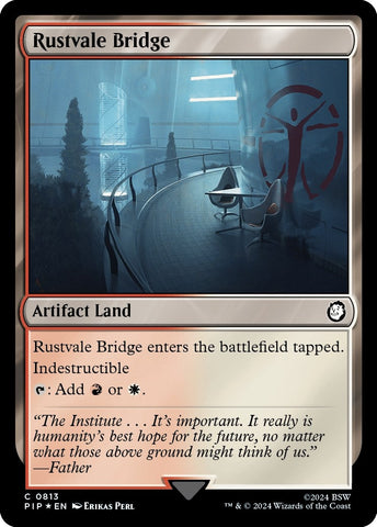 Image for Rustvale Bridge (Surge Foil) (813) [Universes Beyond: Fallout]