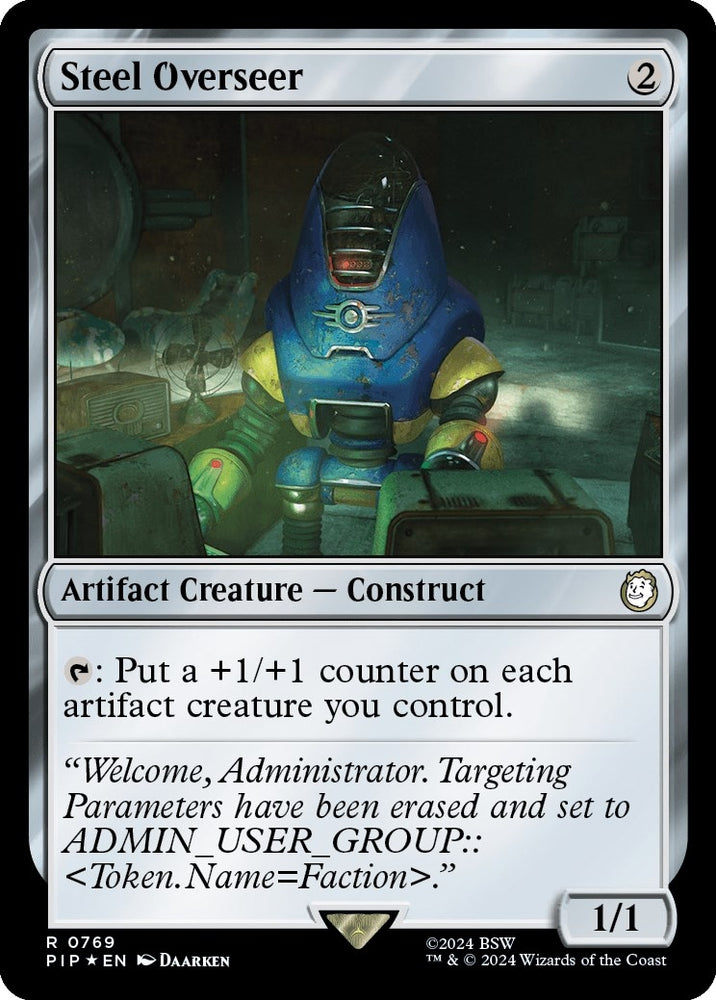 Image for Steel Overseer (Surge Foil) (769) [Universes Beyond: Fallout]