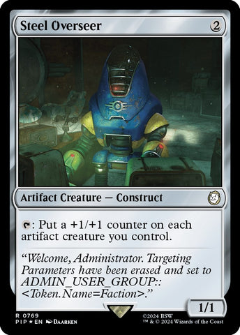 Image for Steel Overseer (Surge Foil) (769) [Universes Beyond: Fallout]