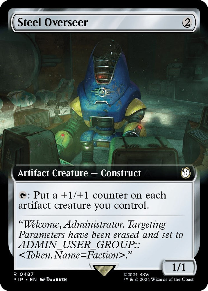 Image for Steel Overseer (Extended Art) (487) [Universes Beyond: Fallout]