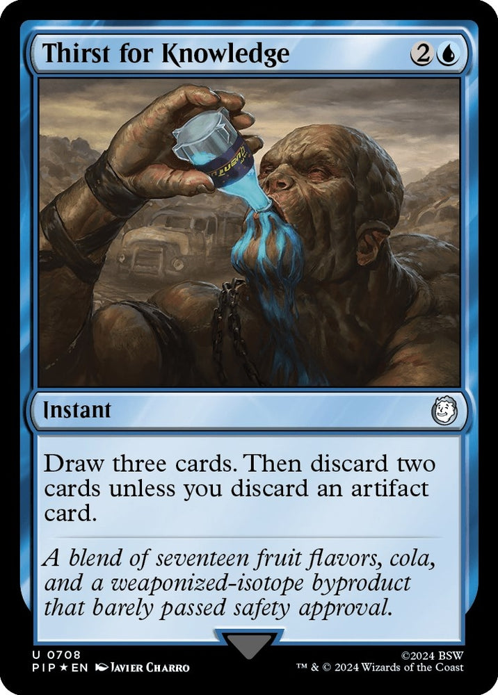 Image for Thirst for Knowledge (Surge Foil) (708) [Universes Beyond: Fallout]