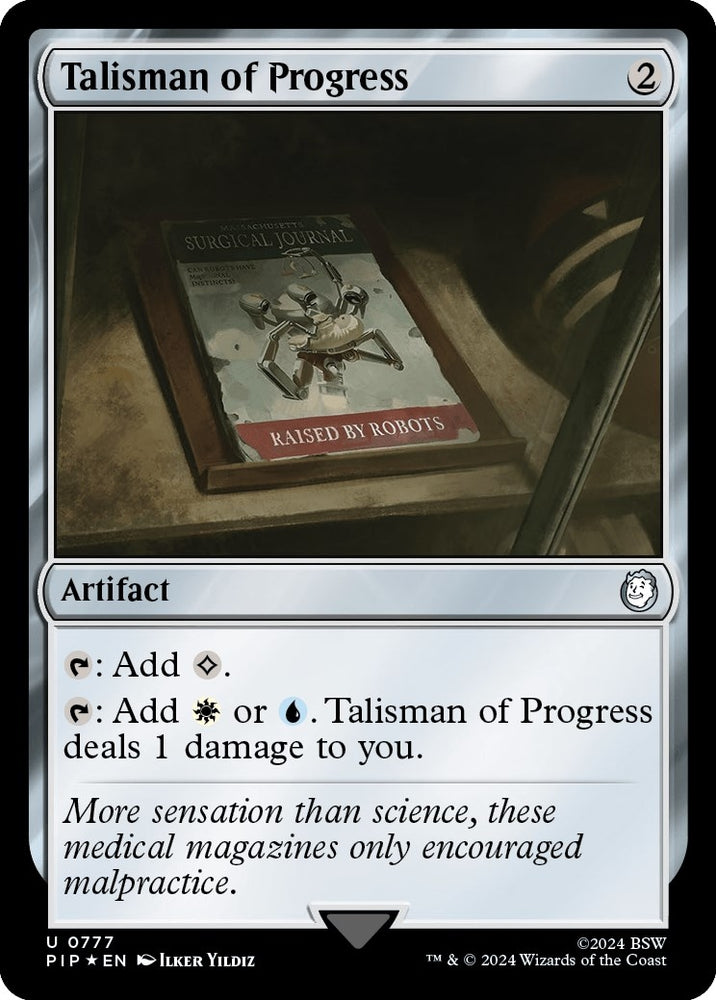 Image for Talisman of Progress (Surge Foil) (777) [Universes Beyond: Fallout]