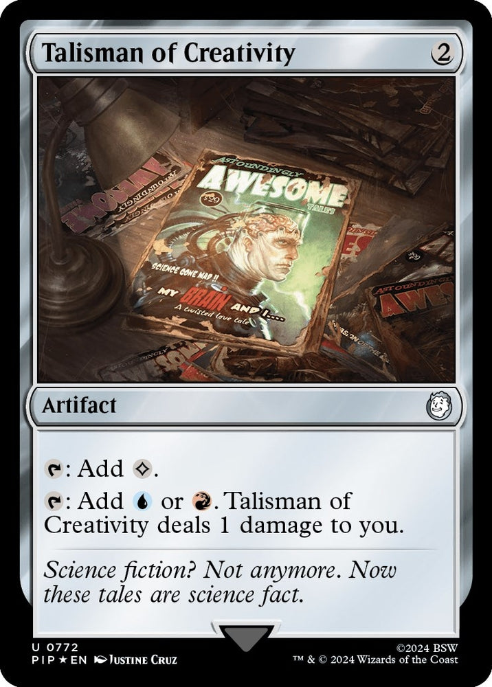 Image for Talisman of Creativity (Surge Foil) (772) [Universes Beyond: Fallout]