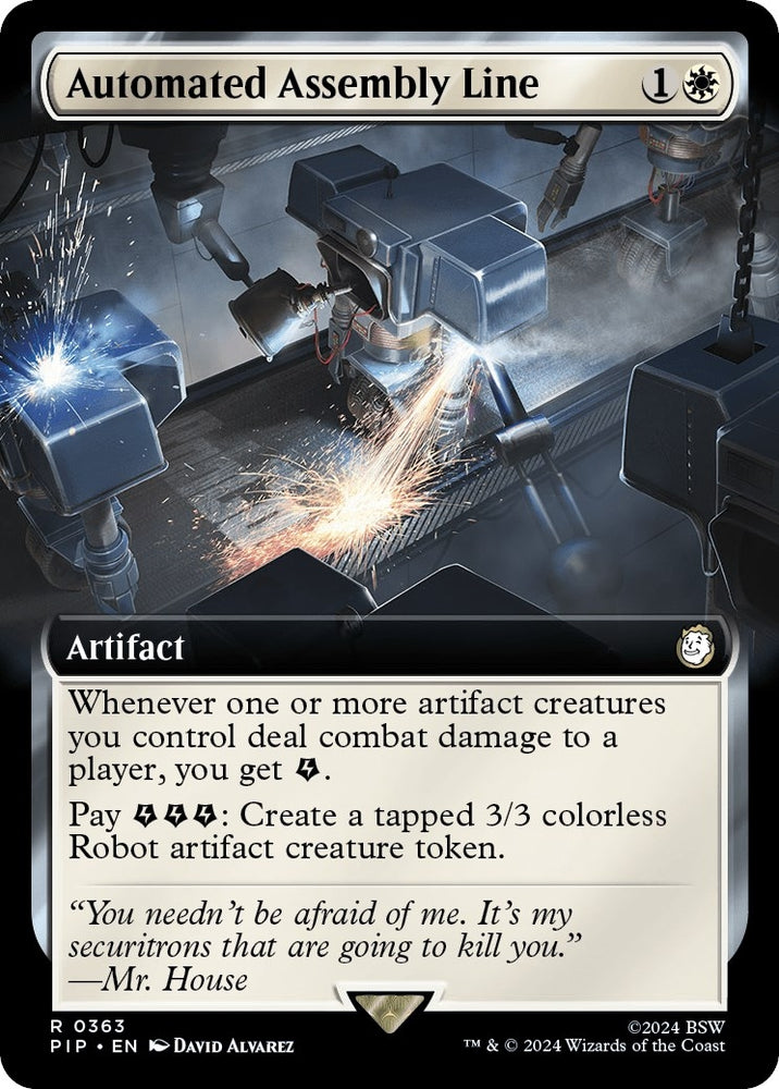 Image for Automated Assembly Line (Extended Art) (363) [Universes Beyond: Fallout]