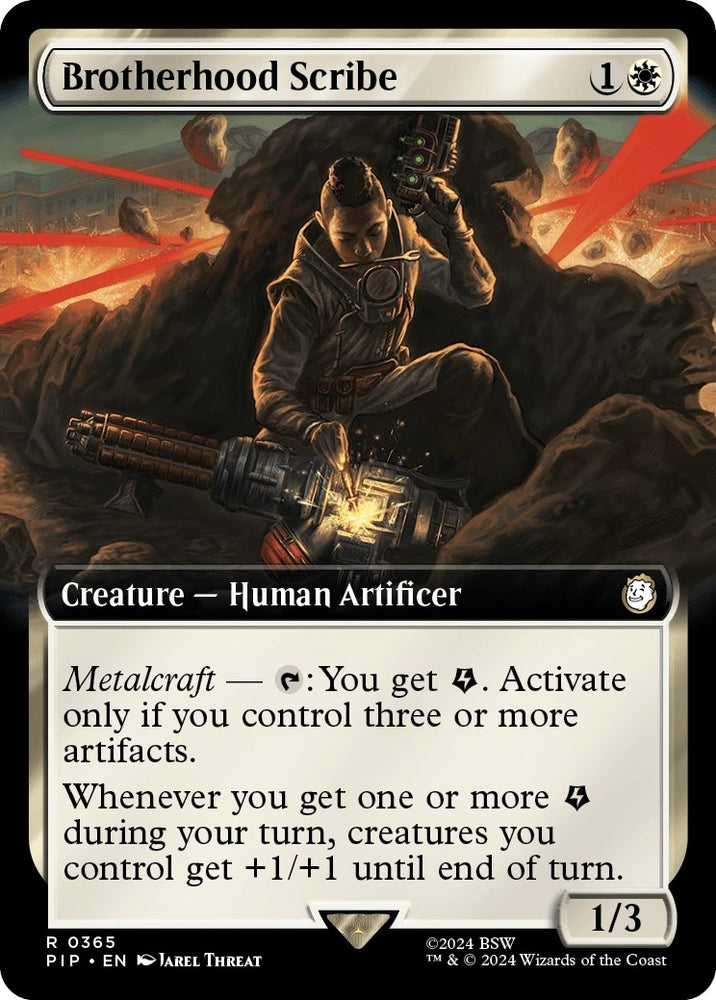 Image for Brotherhood Scribe (Extended Art) (365) [Universes Beyond: Fallout]
