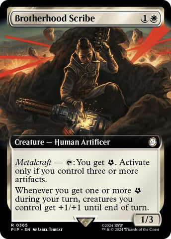 Image for Brotherhood Scribe (Extended Art) (365) [Universes Beyond: Fallout]