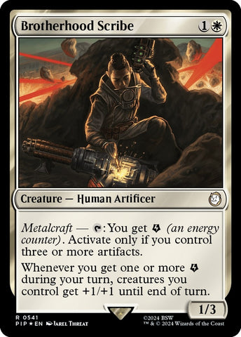 Image for Brotherhood Scribe (Surge Foil) (541) [Universes Beyond: Fallout]