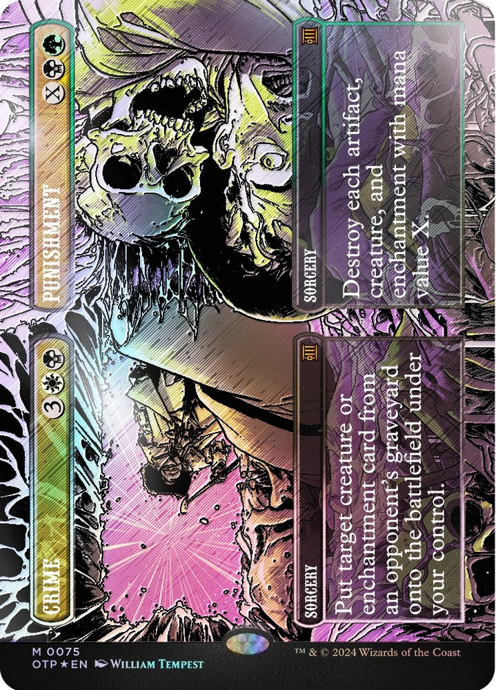 Image for Crime // Punishment (Textured Foil) (75) [Outlaws of Thunder Junction: Breaking News]