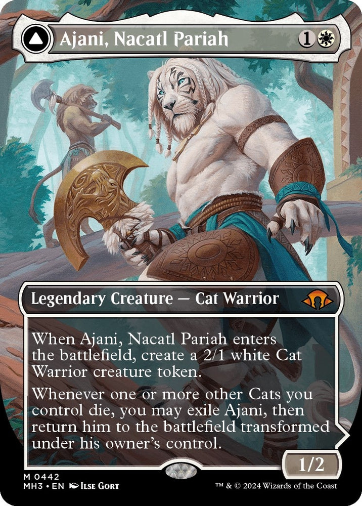 Image for Ajani, Nacatl Pariah (Borderless) (442) [Modern Horizons 3]