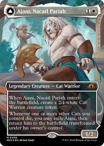 Image for Ajani, Nacatl Pariah (Borderless) (Textured Foil) (468) [Modern Horizons 3]