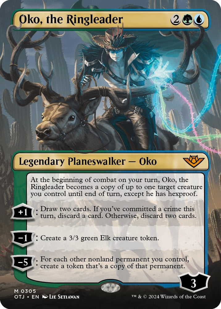 Image for Oko, the Ringleader (Borderless) (305) [Outlaws of Thunder Junction]