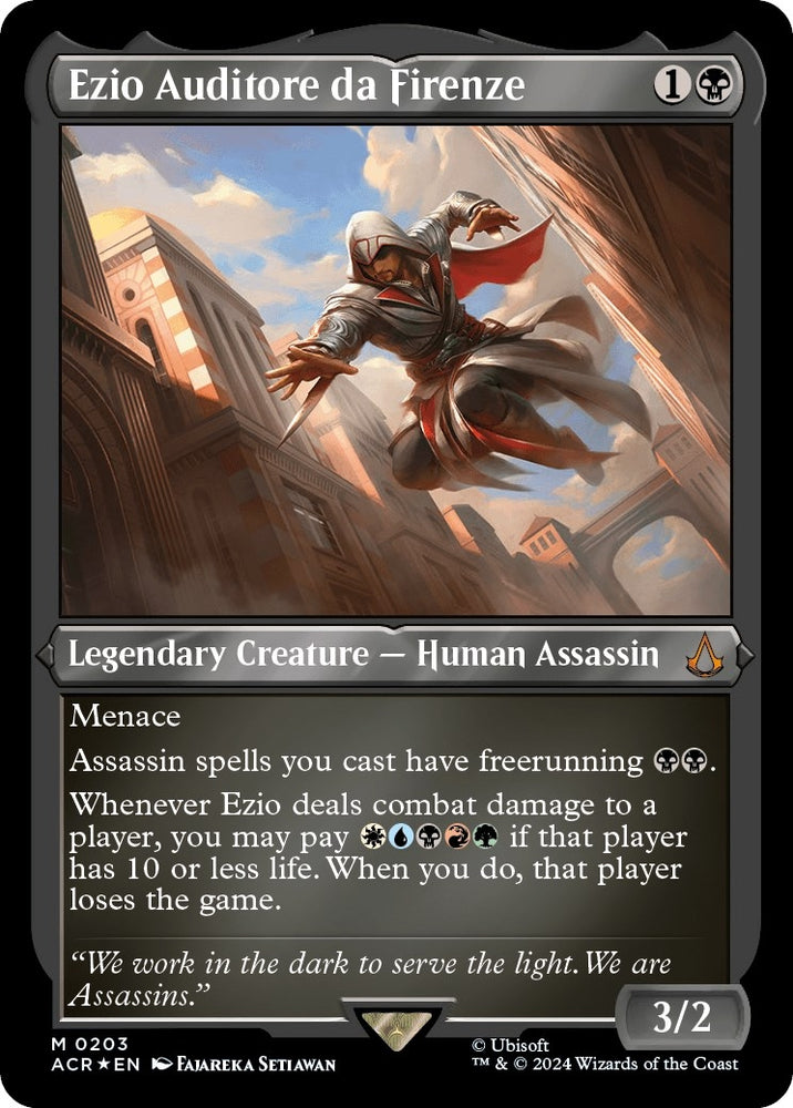 Image for Ezio Auditore da Firenze (Foil Etched) (203) [Universes Beyond: Assassin's Creed]