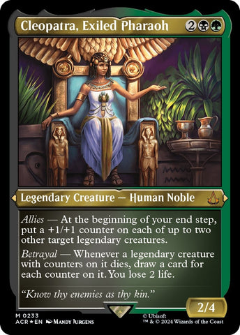 Image for Cleopatra, Exiled Pharaoh (Foil Etched) (233) [Universes Beyond: Assassin's Creed]