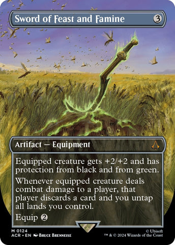 Image for Sword of Feast and Famine (Borderless) (124) - Magic: The Gathering