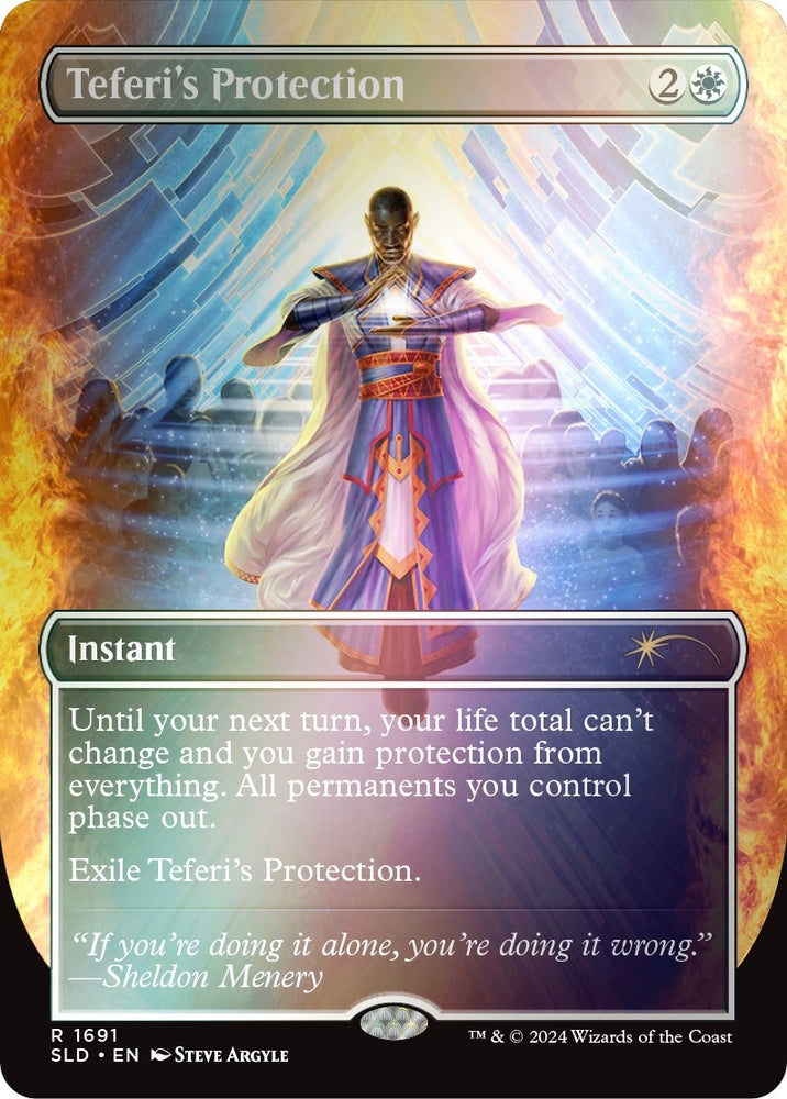 Image for Teferi's Protection (1691) (Rainbow Foil) (1691) [Secret Lair Drop Series]