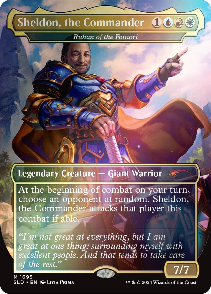 Image for Sheldon, the Commander - Ruhan of the Fomori (Rainbow Foil) (1695) [Secret Lair Drop Series]