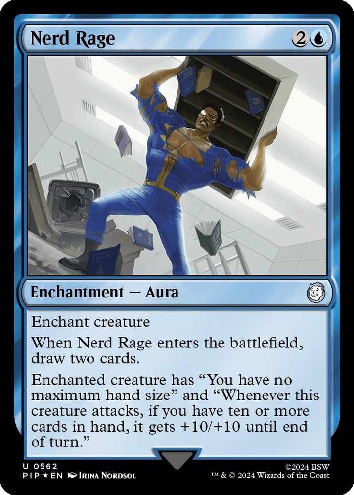 Image for Nerd Rage (Surge Foil) (562) [Universes Beyond: Fallout]
