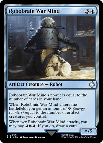 Image for Robobrain War Mind (Surge Foil) (566) [Universes Beyond: Fallout]