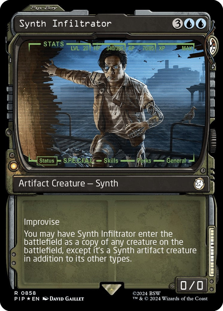 Image for Synth Infiltrator (Showcase) (Surge Foil) (858) [Universes Beyond: Fallout]