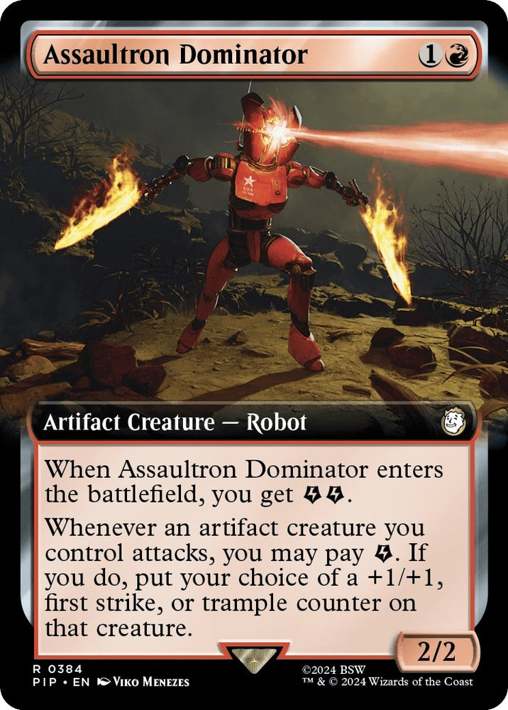 Image for Assaultron Dominator (Extended Art) (384) [Universes Beyond: Fallout]