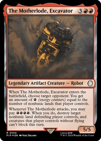 Image for The Motherlode, Excavator (Surge Foil) (590) [Universes Beyond: Fallout]