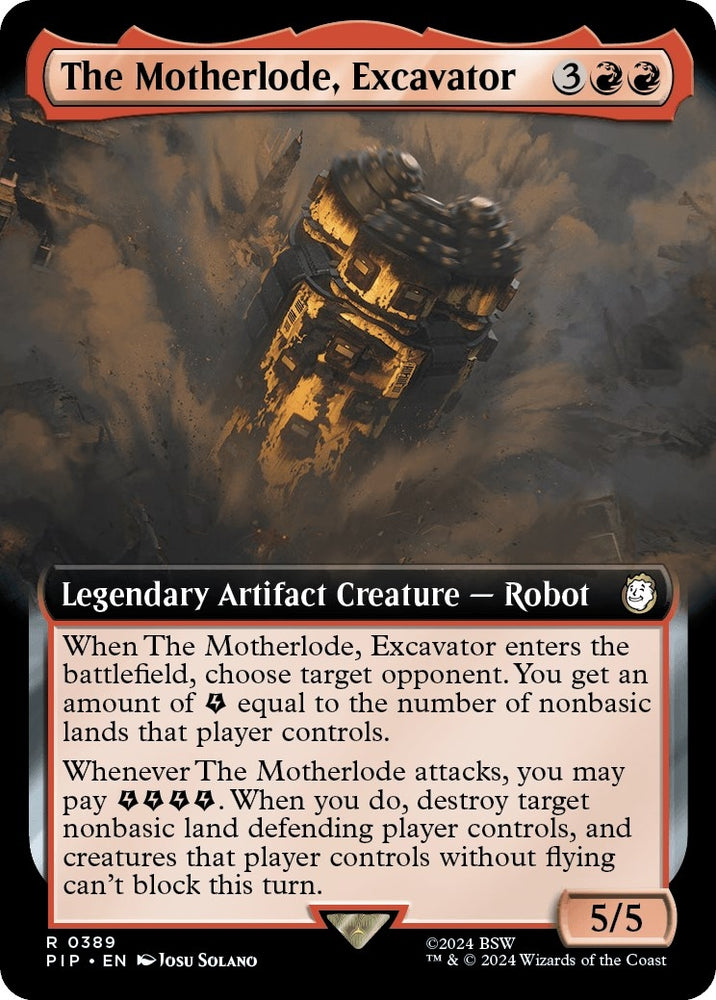 Image for The Motherlode, Excavator (Extended Art) (389) [Universes Beyond: Fallout]