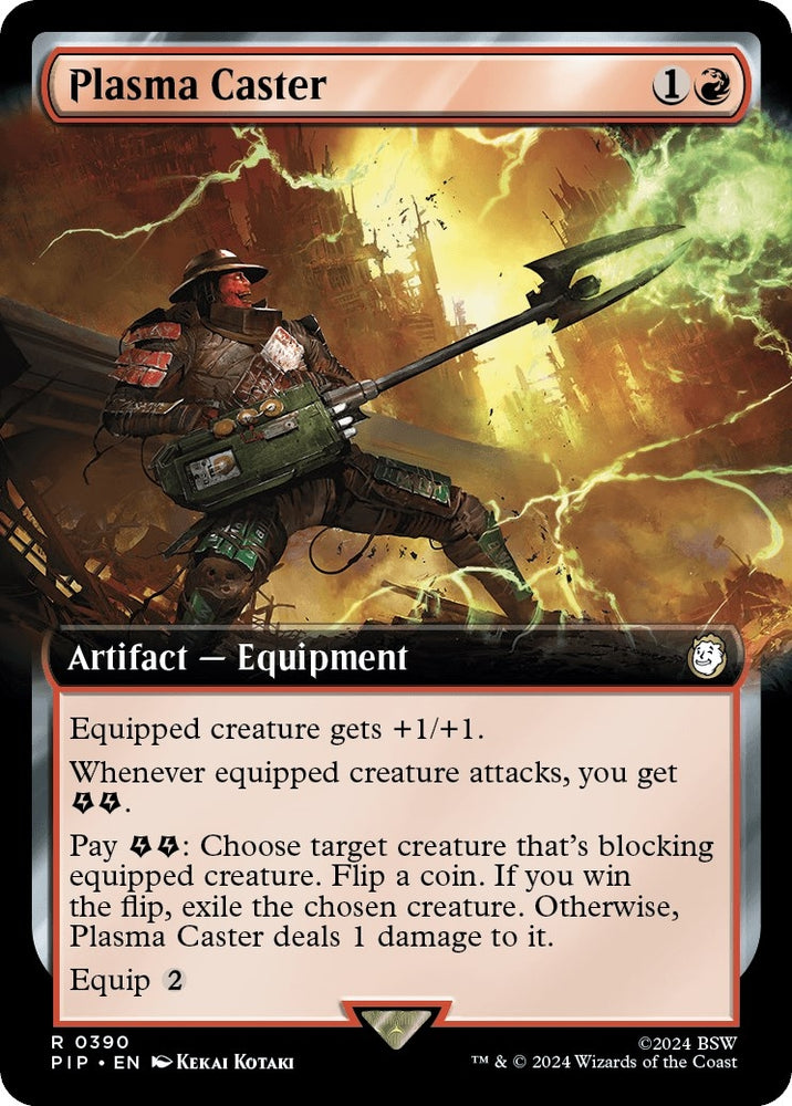 Image for Plasma Caster (Extended Art) (390) [Universes Beyond: Fallout]