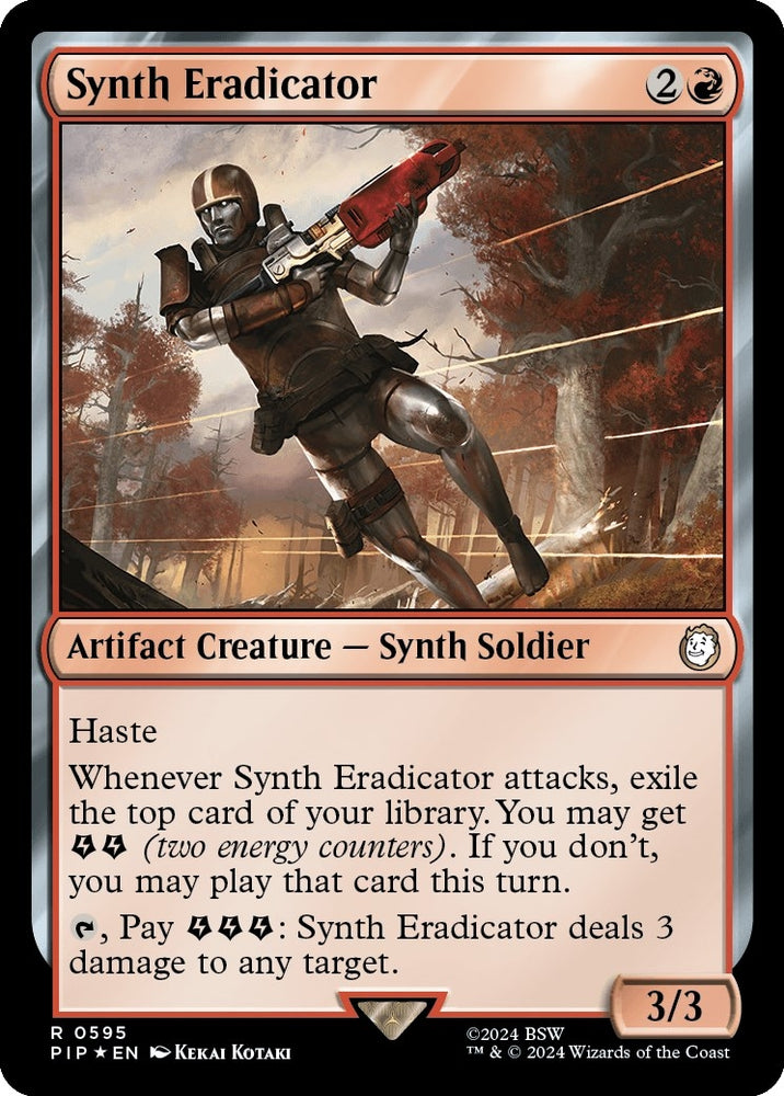 Image for Synth Eradicator (Surge Foil) (595) [Universes Beyond: Fallout]
