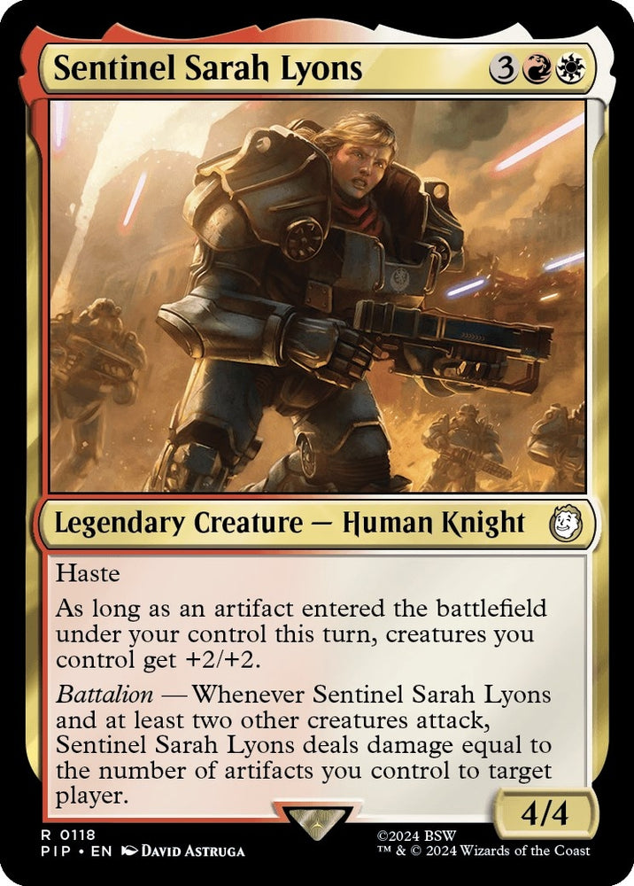 Image for Sentinel Sarah Lyons (118) [Universes Beyond: Fallout]