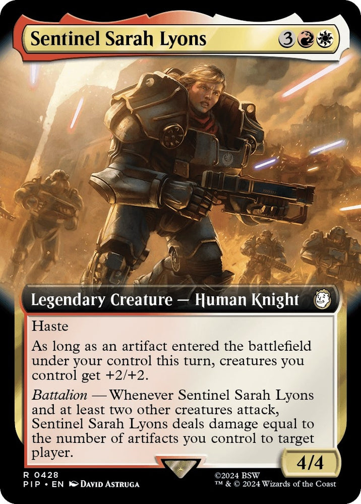 Image for Sentinel Sarah Lyons (Extended Art) (428) [Universes Beyond: Fallout]
