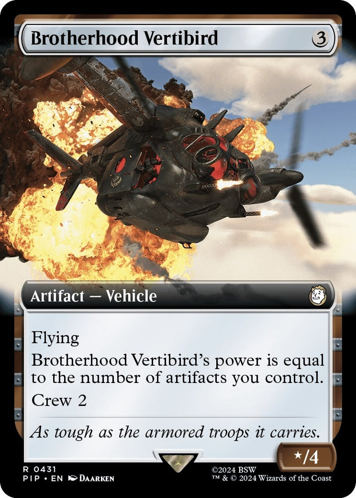 Image for Brotherhood Vertibird (Extended Art) (431) [Universes Beyond: Fallout]