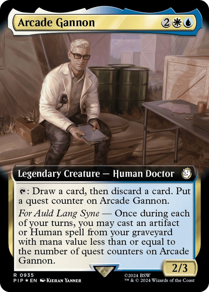 Image for Arcade Gannon (Extended Art) (Surge Foil) (935) [Universes Beyond: Fallout]