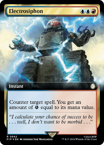 Image for Electrosiphon (Extended Art) (Surge Foil) (942) [Universes Beyond: Fallout]
