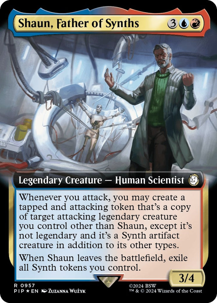 Image for Shaun, Father of Synths (Extended Art) (Surge Foil) (957) [Universes Beyond: Fallout]