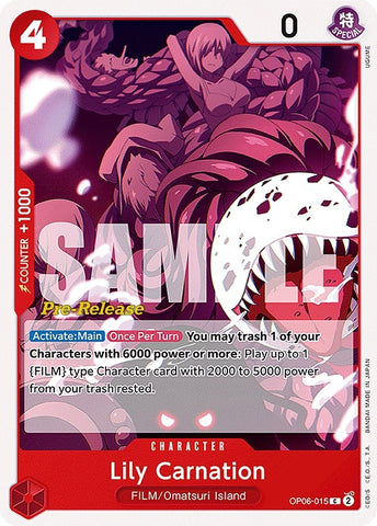Image for Lily Carnation (OP06-015) - One Piece Card Game