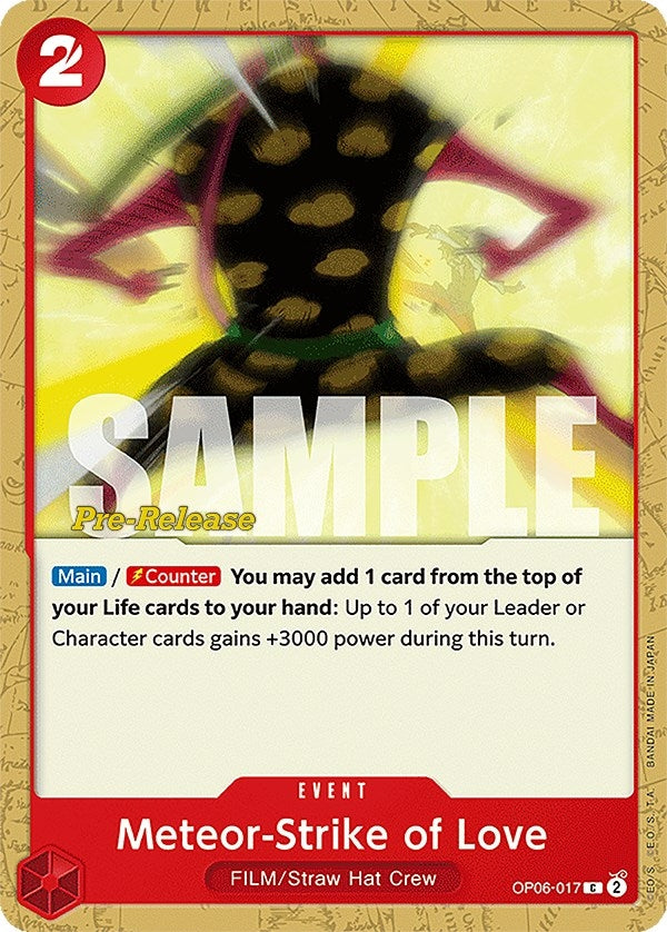 Image for Meteor-Strike of Love (OP06-017) - One Piece Card Game
