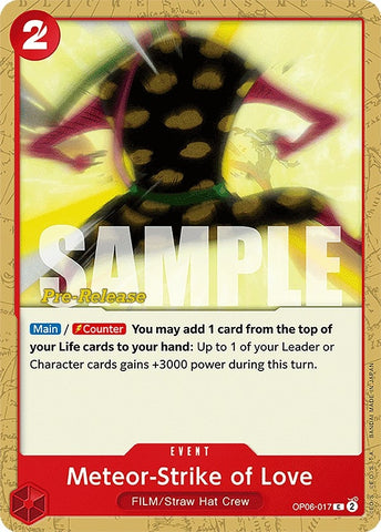 Image for Meteor-Strike of Love (OP06-017) - One Piece Card Game