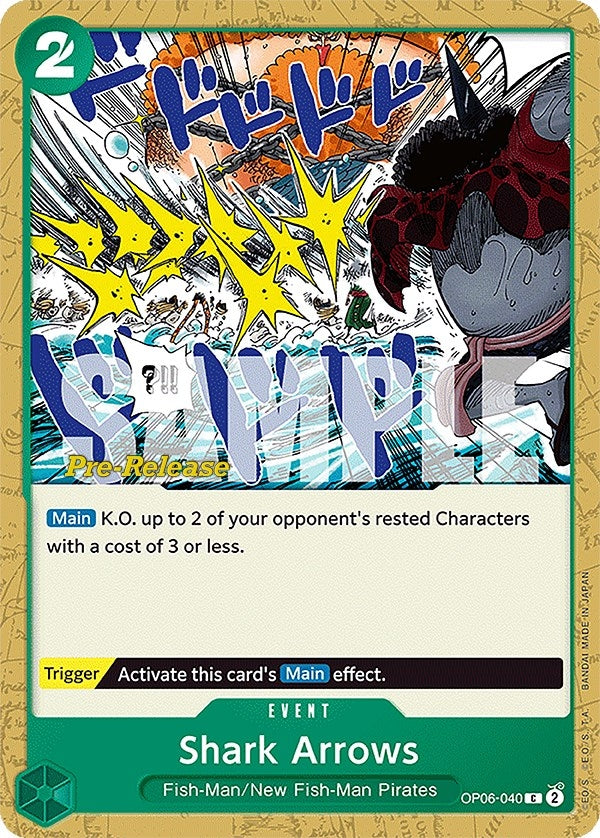 Image for Shark Arrows (OP06-040) - One Piece Card Game